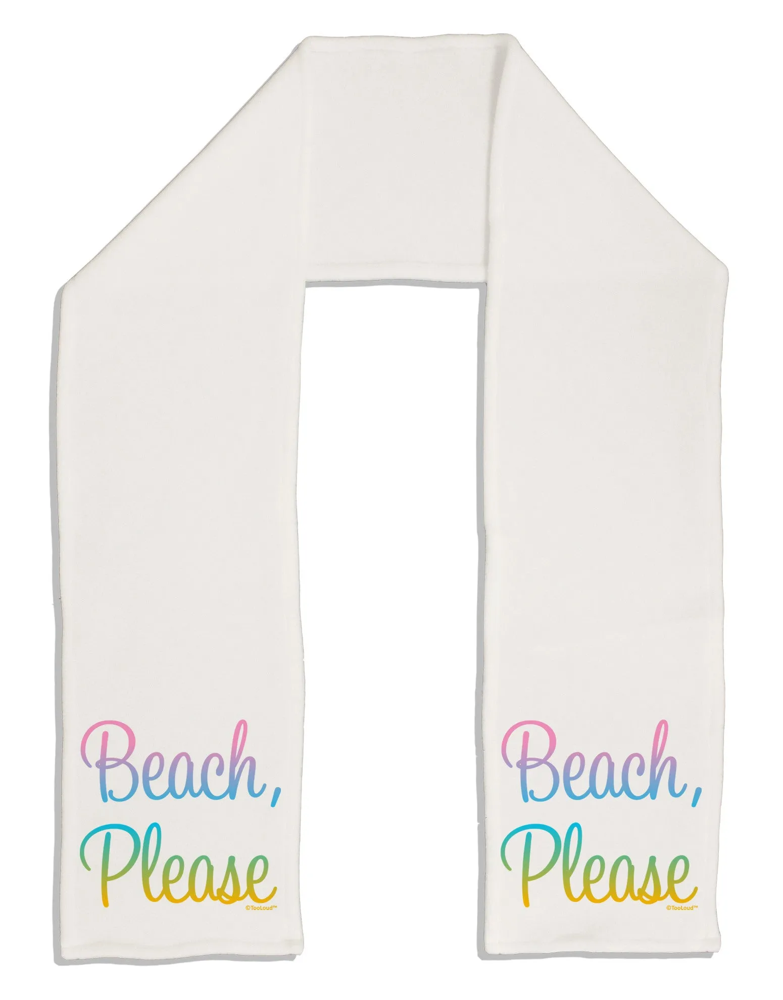 Beach Please - Summer Colors Adult Fleece 64&#x22; Scarf