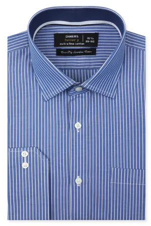 Blue Pinstripes Formal Men Shirt