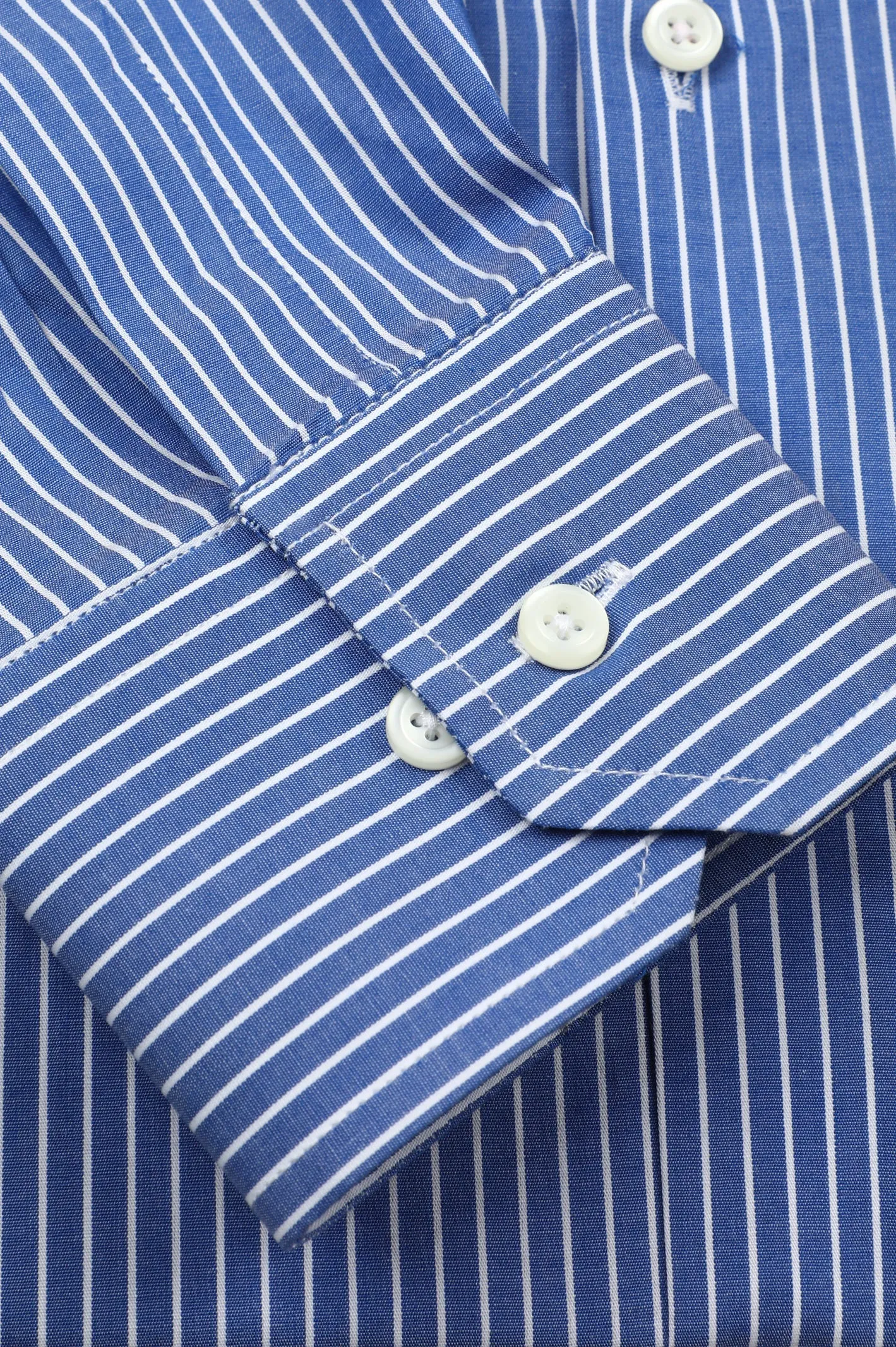 Blue Pinstripes Formal Men Shirt