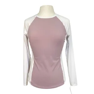 Botori 'Emmi' Raglan Top in Pink/White - Women's Small