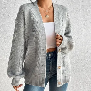 Casual Warm Knitwear Wool Sweater Cardigan for Women | Perfect for Casual Days