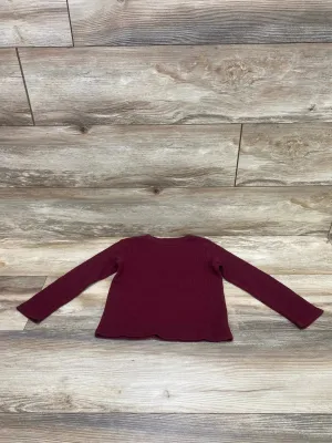 Children's Place Thermal Shirt Burgundy sz 4T