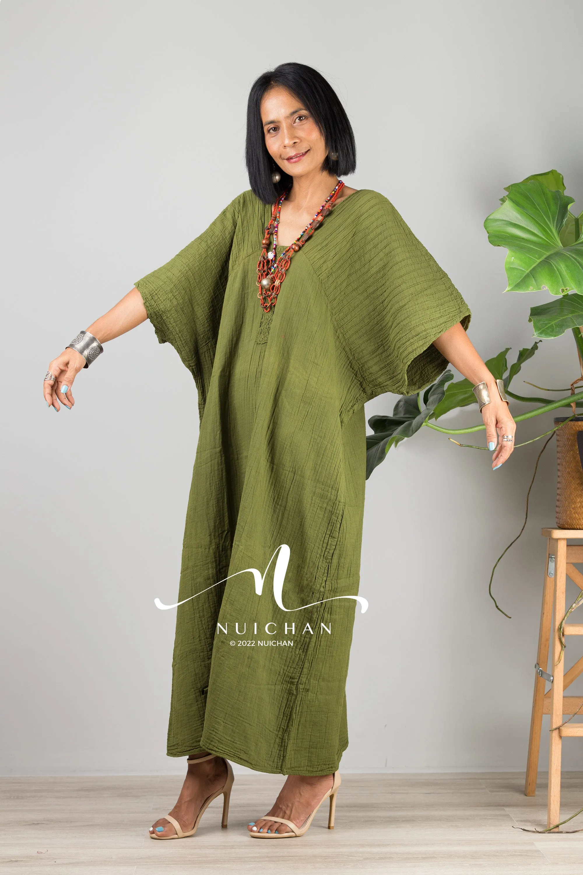 cotton kaftan dress