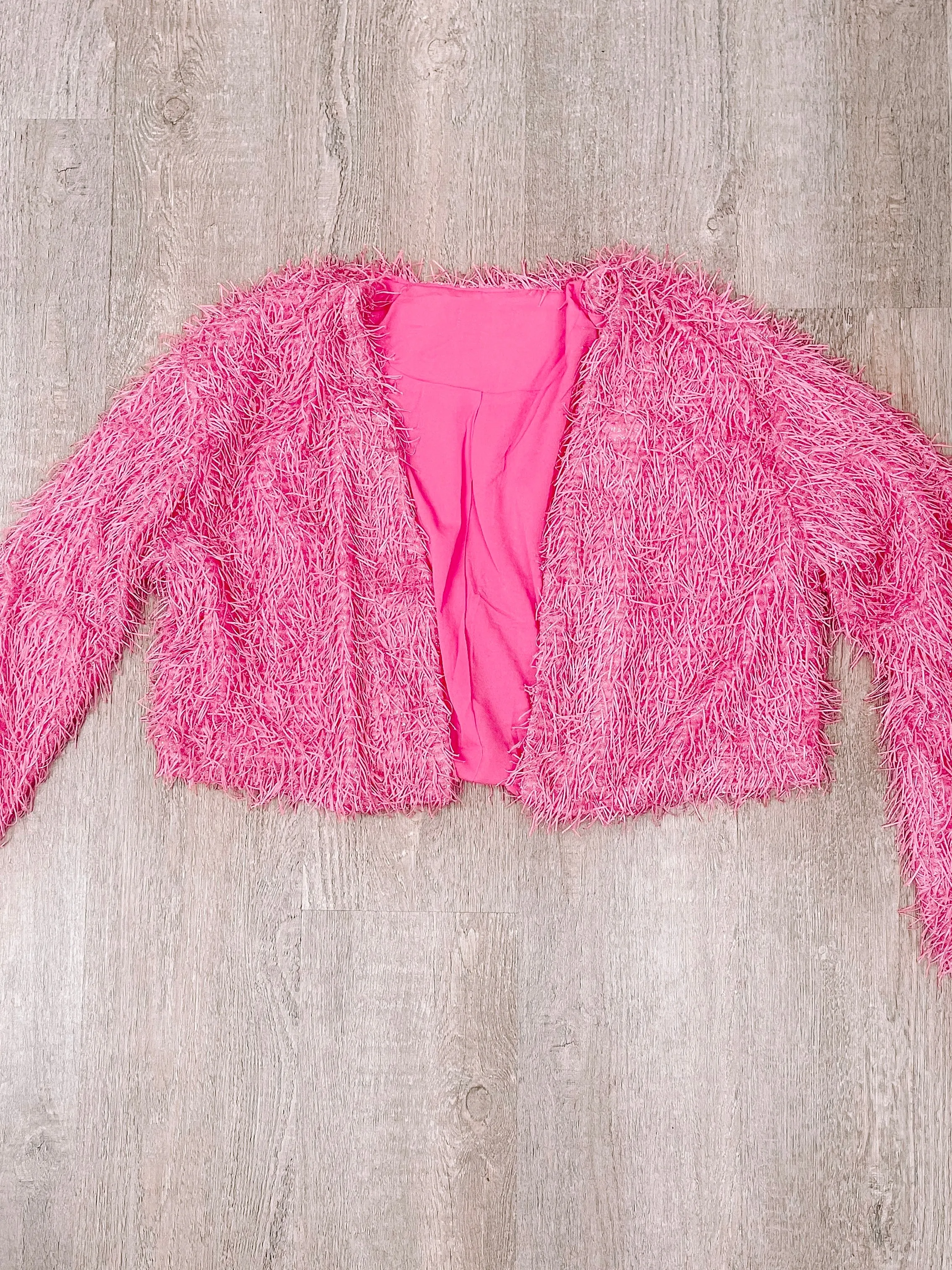 Dazzle Me Darling Pink Cardigan