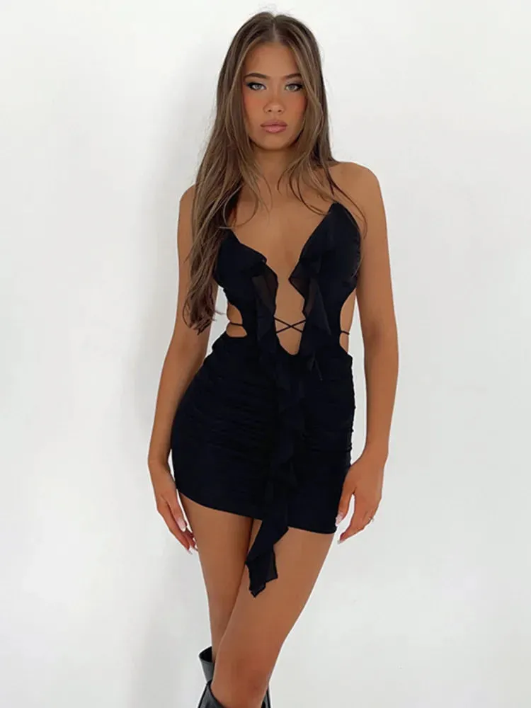 DressBetty - 2024 Summer Holiday Vestido Sexy Bodycon Dress Cut Out Robe