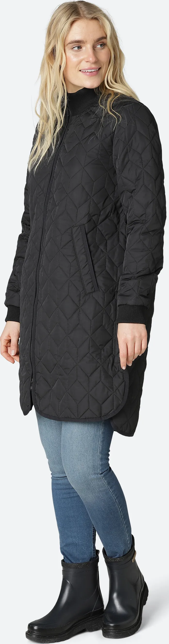 Ilse Jacobsen Women&#x27;s Padded Quilt Coat Black | Buy Ilse Jacobsen Women&#x27;s Padded Quilt Coat Black here | Outnorth