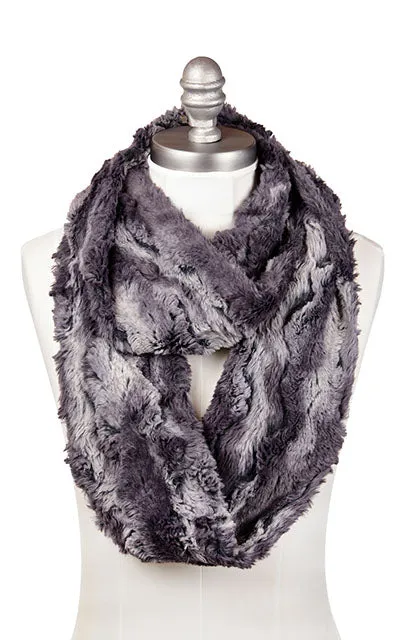 Infinity Scarf - Luxury Faux Fur in Muddy Waters