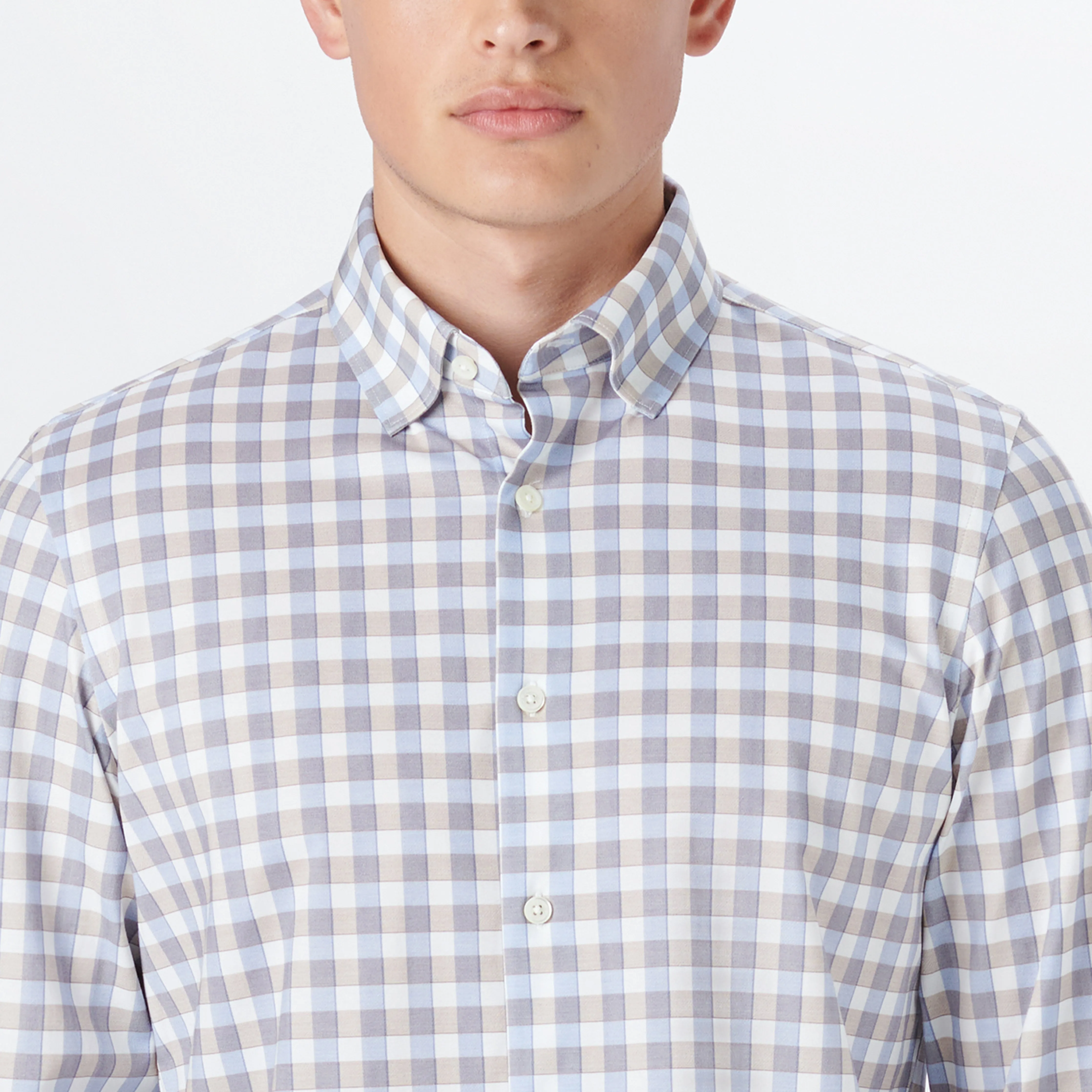 JAMES Gingham Check OoohCotton Twill Shirt