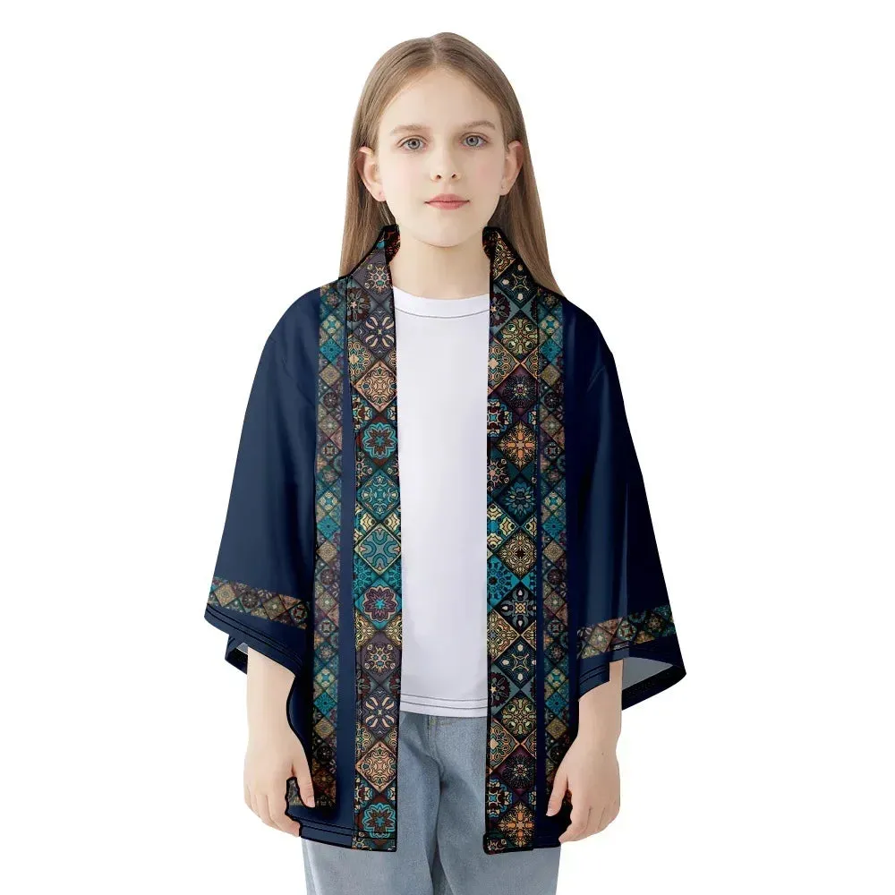 Japanese Traditional Print Kimono Cardigan