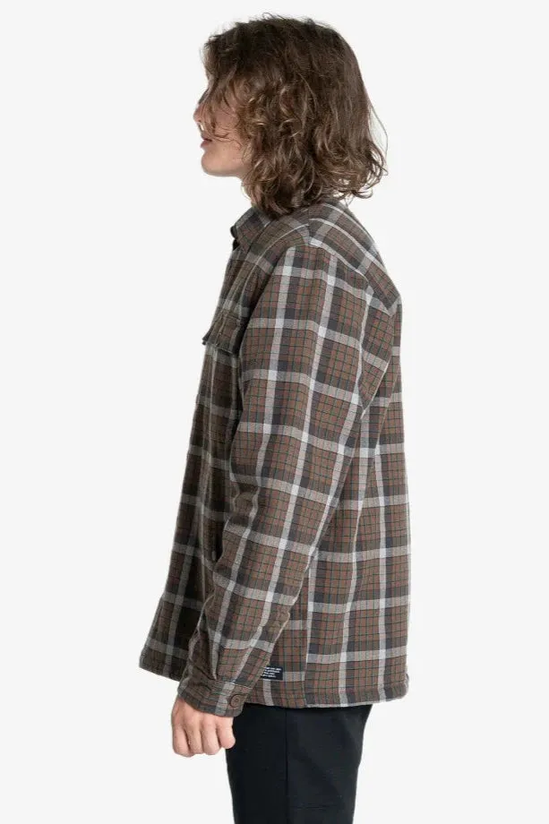 Labour Flannel Jacket Brown