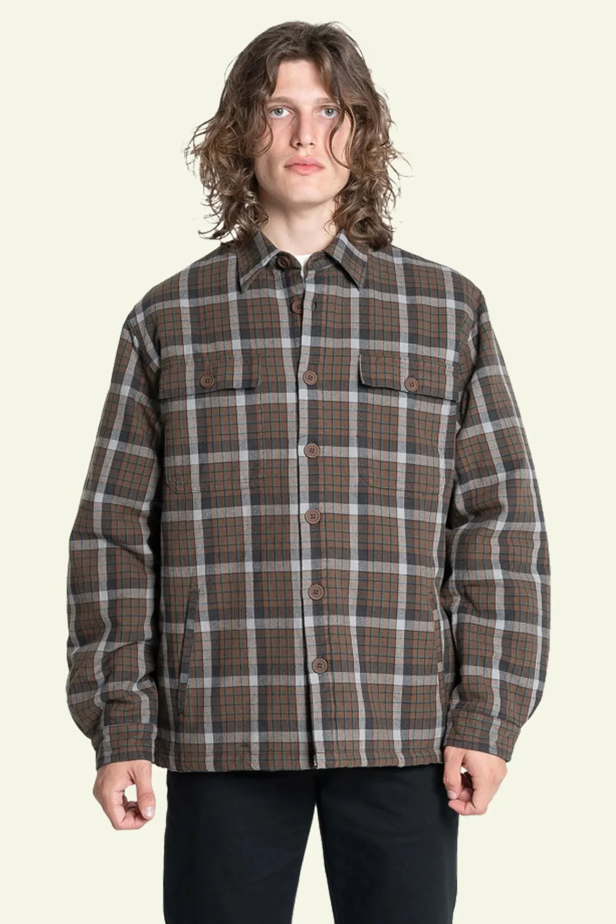 Labour Flannel Jacket Brown