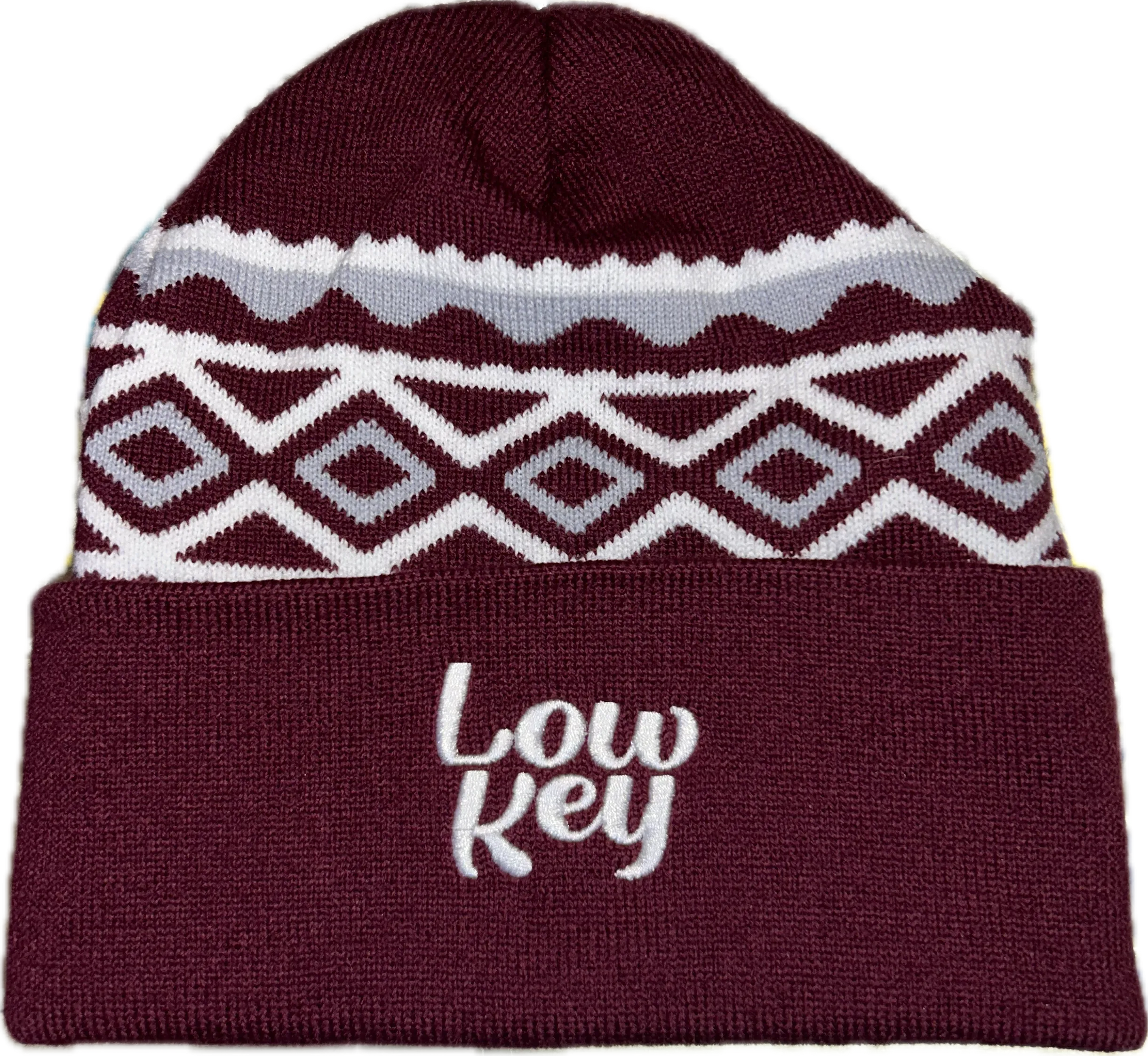 Low Key Holiday  - Burgundy Beanie