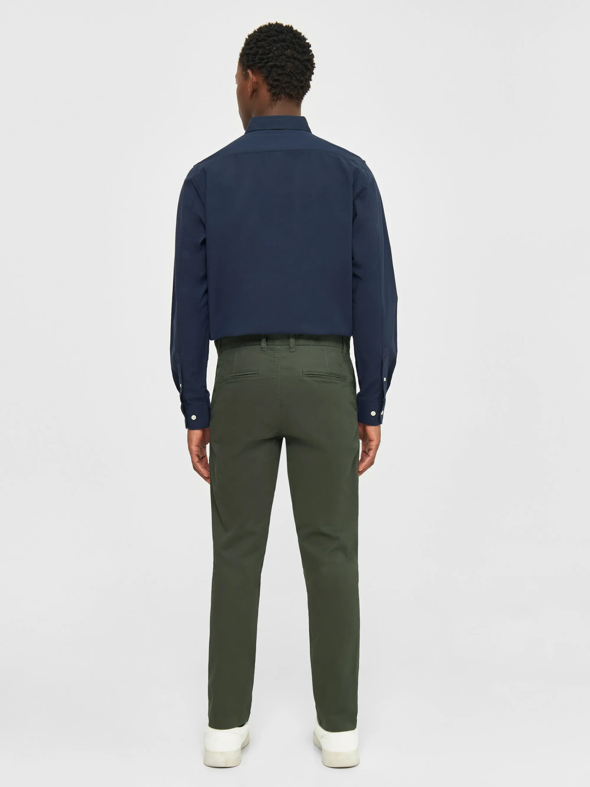 LUCA slim twill chino pants - Forrest Night