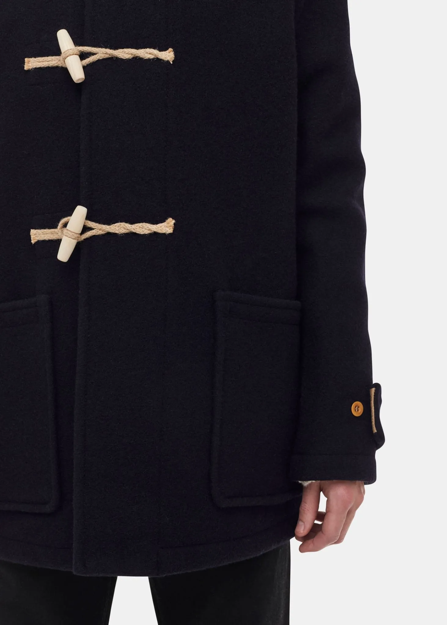 Mid Monty Duffle Coat Navy