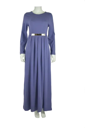 Modest Knit Maxi Dress-Midnight Purple