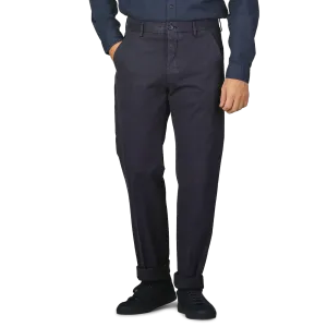 Navy Blue Cotton Stretch Model 8 Chinos