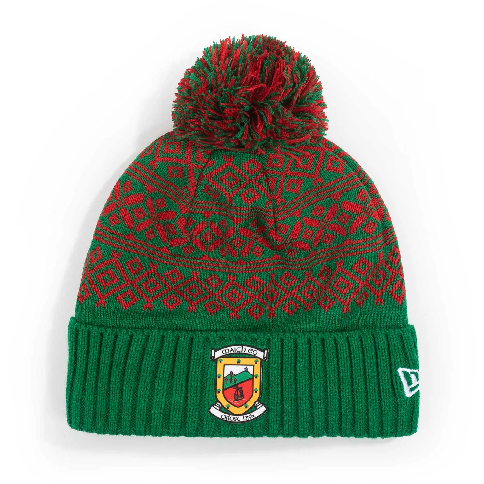 New Era Mayo Winter Knit Bobble Green