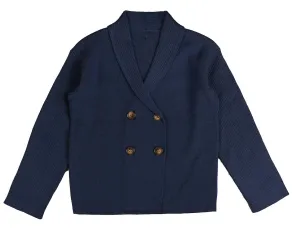 Noma Cobalt Grandpa Collared Cardigan