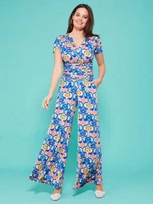 Onjenu Sharon Jumpsuit Retro Flower