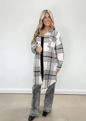 Plaid Long Shacket