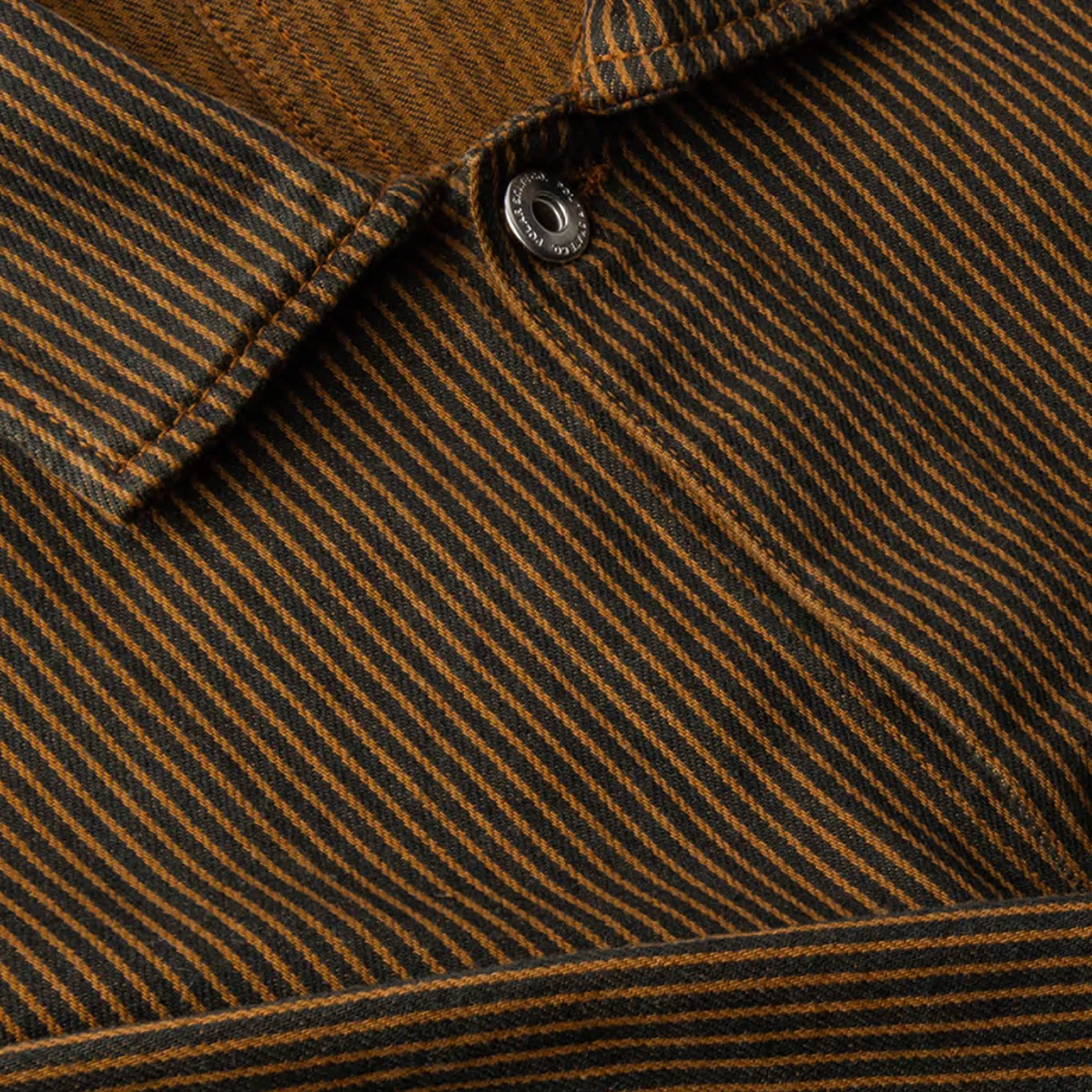 Polar Ezra Hickory Stripe Jacket - Rust