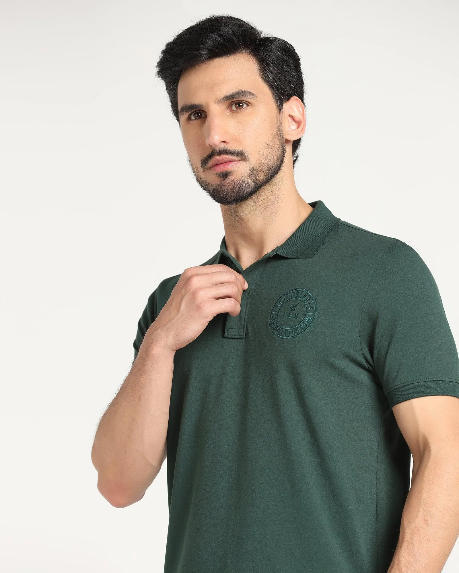 Polo Green Pine Solid T-Shirt - Bugfish