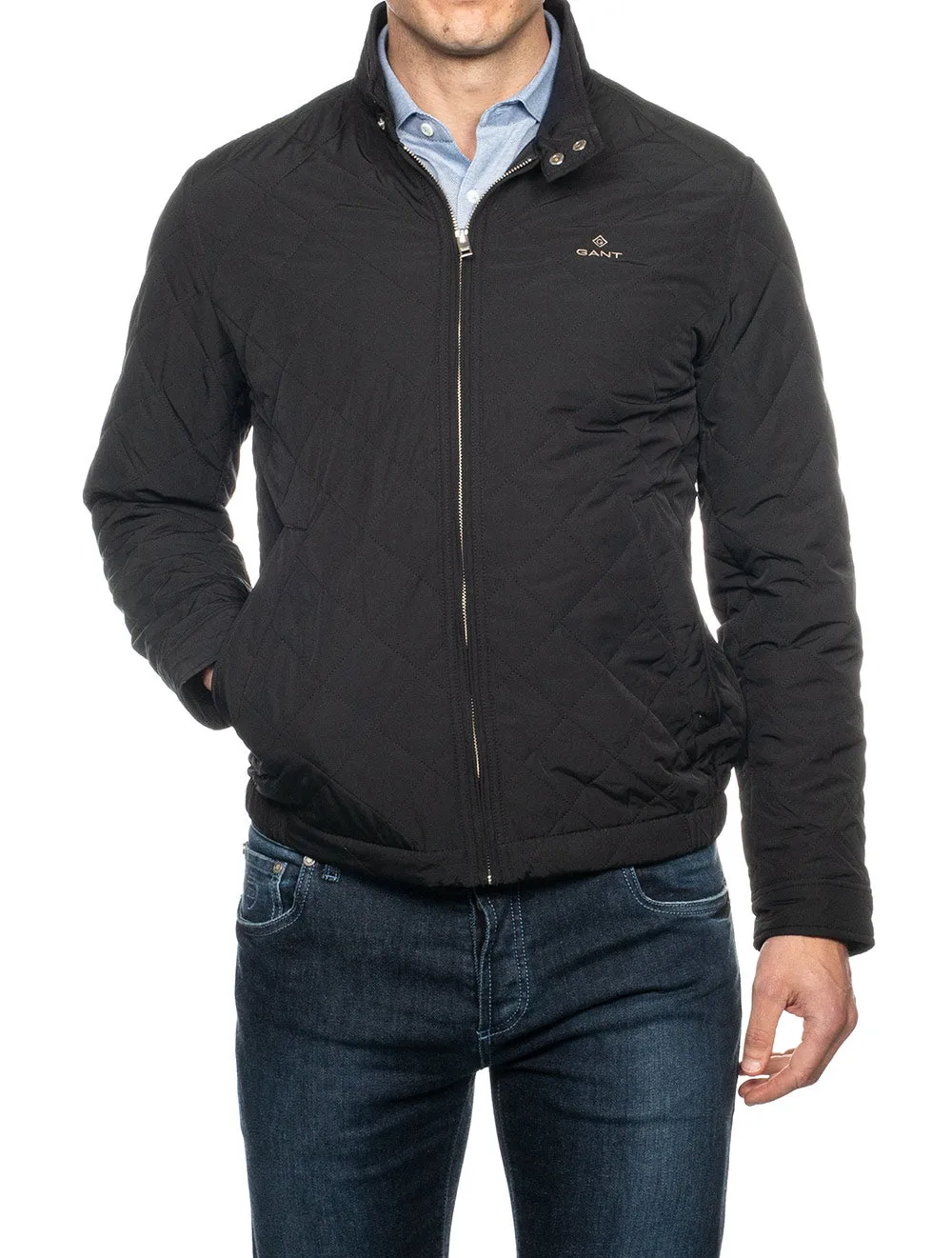 Quilted Windcheater Black