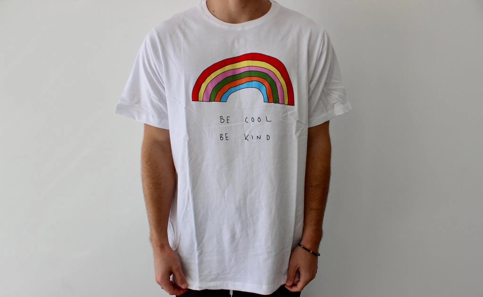 "Be Cool Be Kind Rainbow" T-Shirt