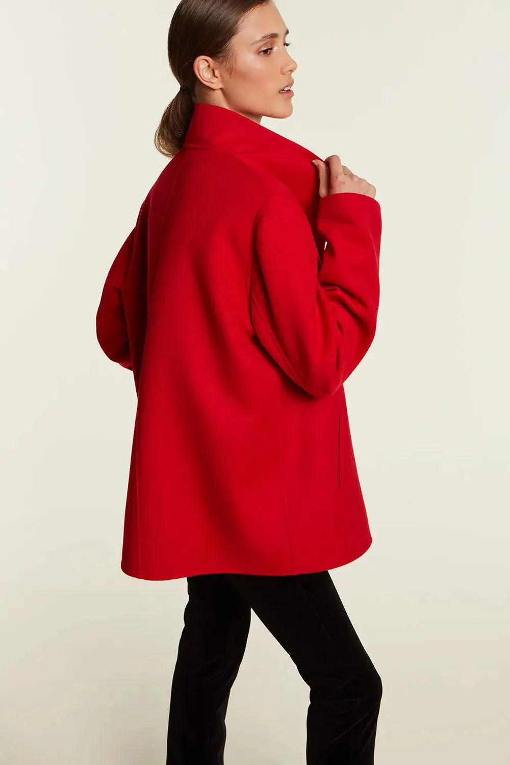 Red cashmere jacket