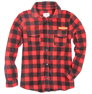 Red Simply Southern Shacket Shirt