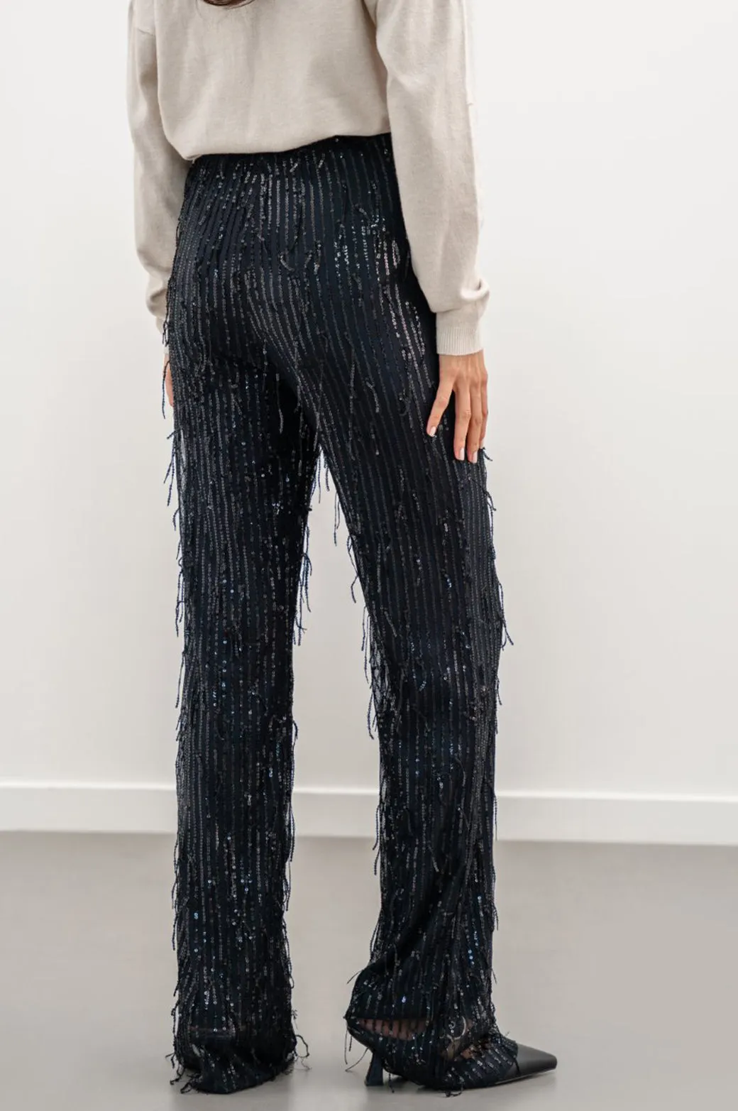 SEQUINED PARTY PANTS