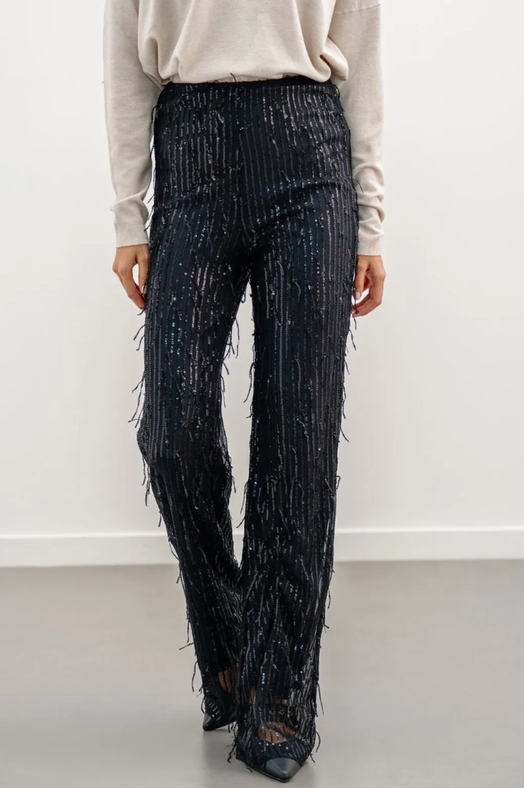 SEQUINED PARTY PANTS