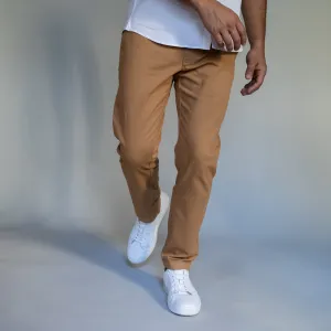 Stretch Chinos Slim Fit - Tobacco