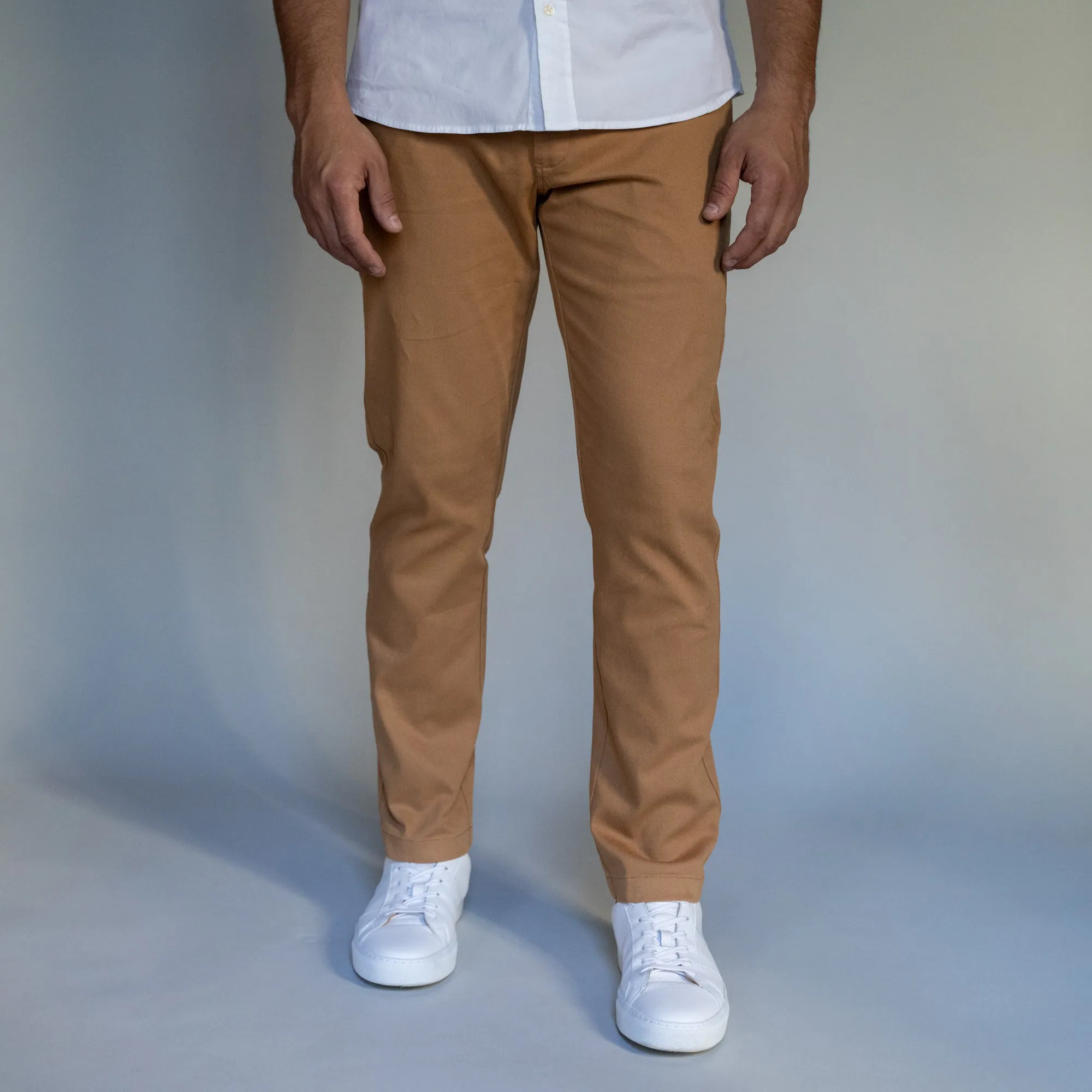 Stretch Chinos Slim Fit - Tobacco