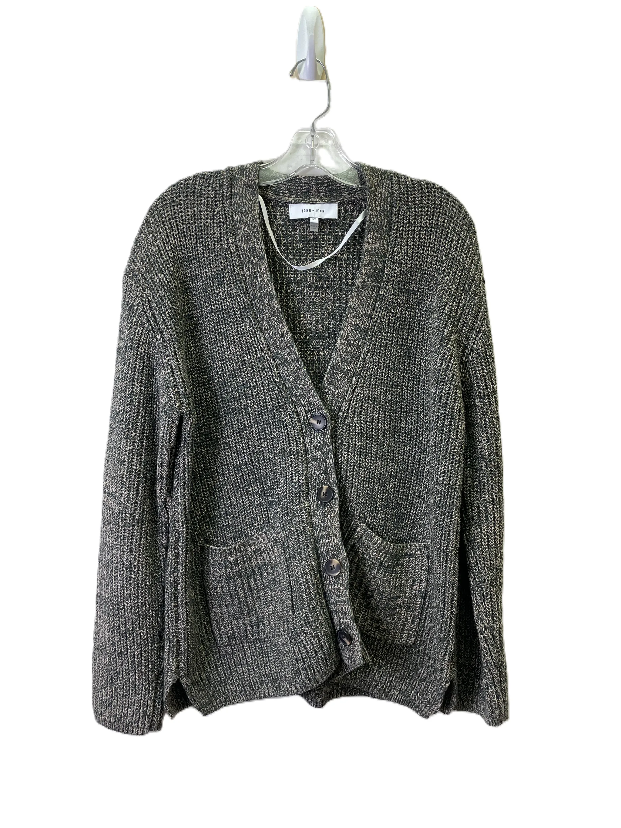 Sweater Cardigan By John   Jenn In Grey, Size: S