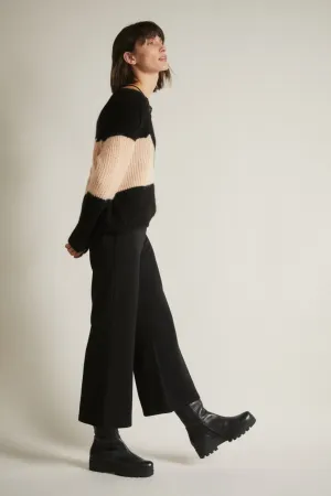 Tencel/Cotton  Black Culotte Lanius