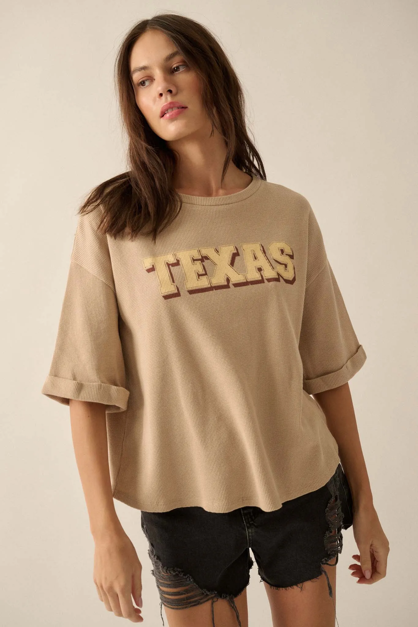 Texas Toasty Thermal Half-Sleeve Graphic Tee