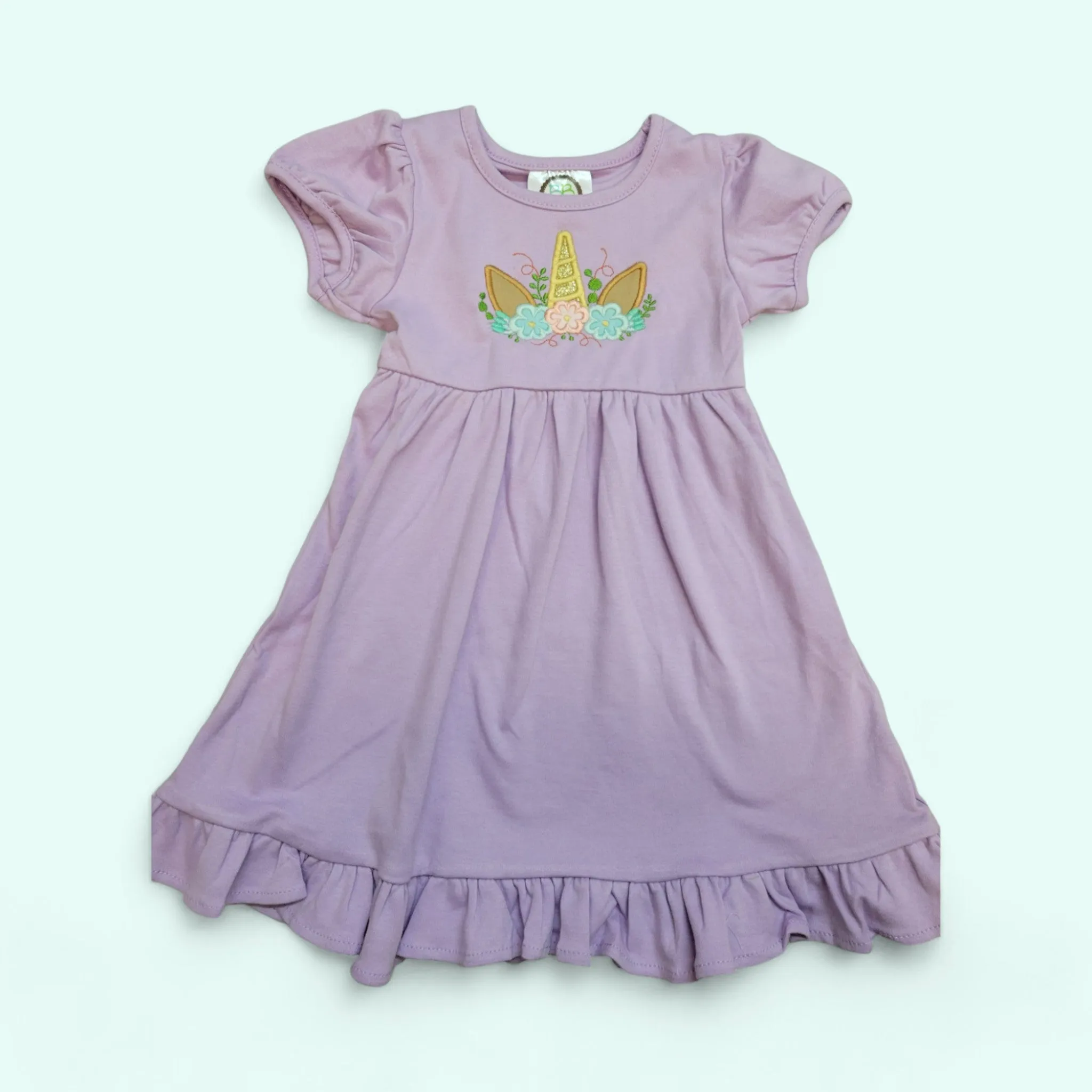 Unicorn Dress | Toddler Purple Unicorn Birthday outfit | Toddler School Outfit | First  Birthday Dress