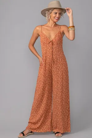 VINTAGE STYLE WIDE LEG JUMPSUIT