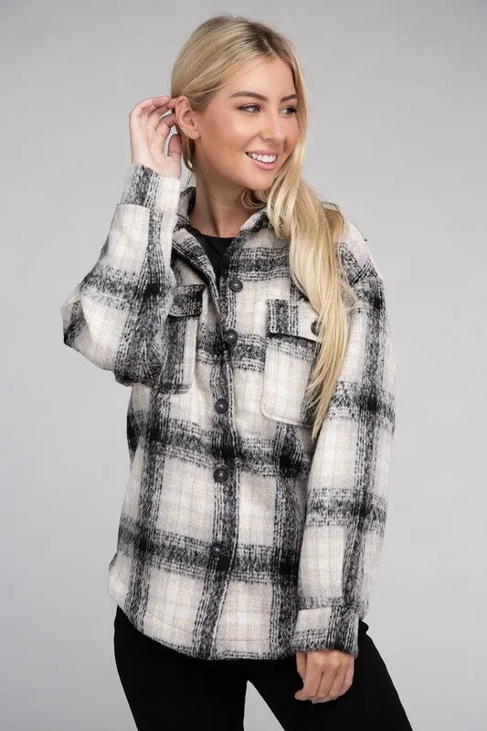 With Me Flannel Shacket