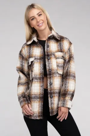 With Me Flannel Shacket