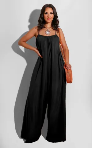 Women's Loose-Fit Spaghetti Strap Jumpsuit